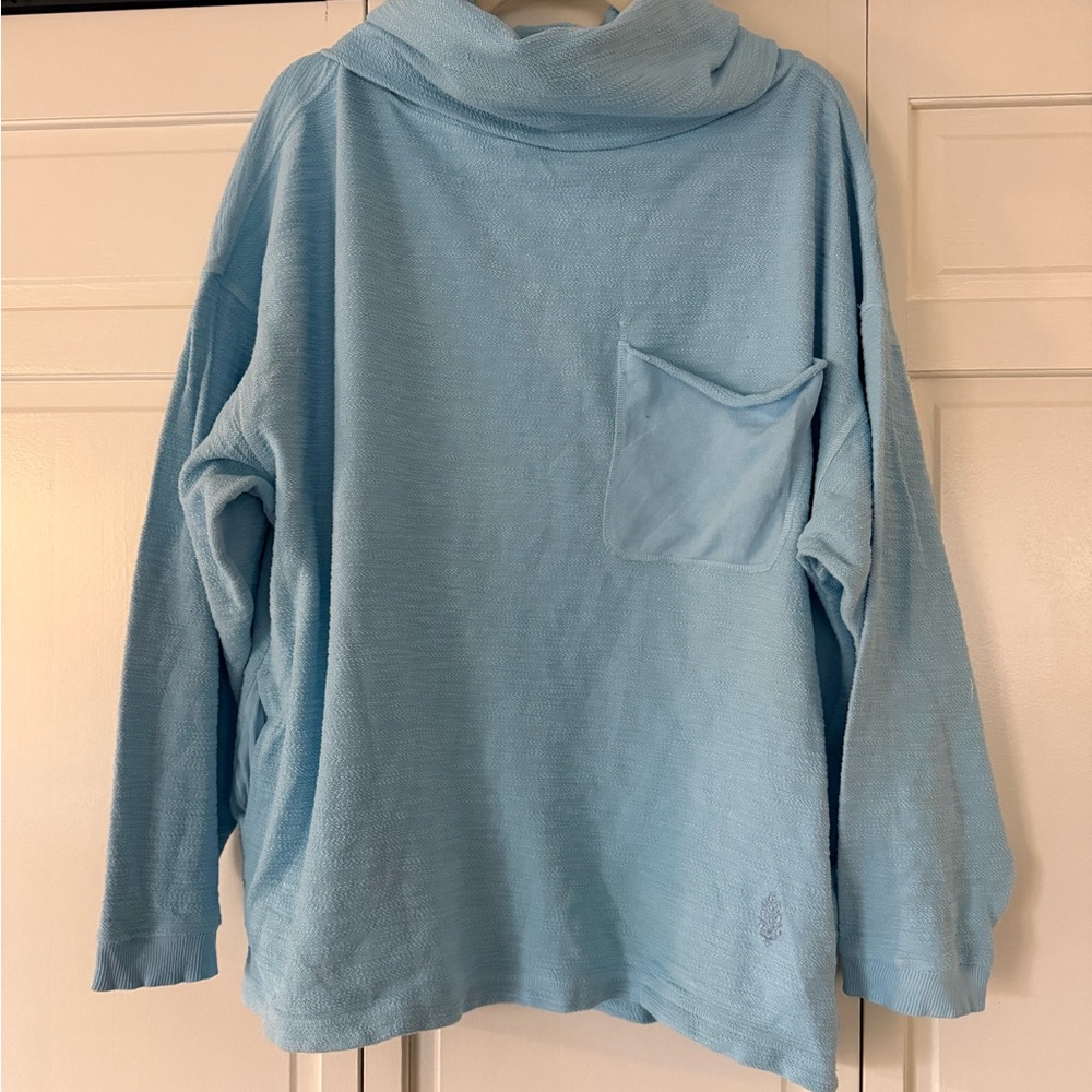 FP Movement by Free People Lunar Layer Bright Blue Top Size Small